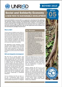 Social and Solidarity Economy: A New Path to Sustainable Development (Beyond 2015 Brief No. 5)